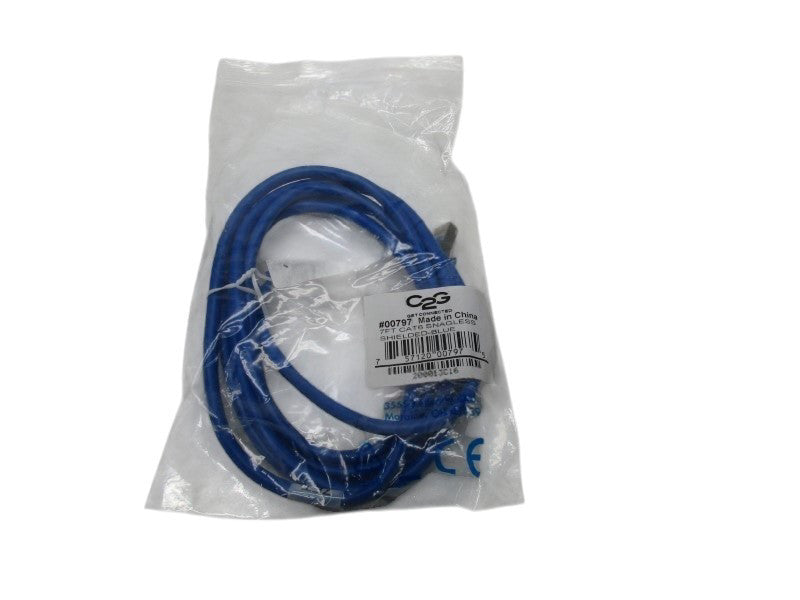 C2G 00797 7FT CAT6 SNAGLESS SHIELDED BLUE  NSMP