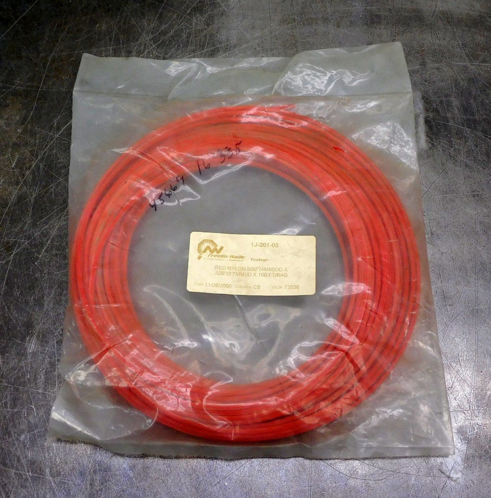 FreelinWade 1J-201-05 Red Nylon Tubing 5/32" OD 100ft Length