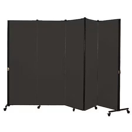 Screenflex Hkdl605-Dx Portable Room Divider,9Ft 5In W,Black