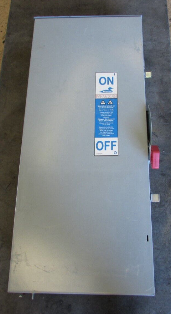 MIDWEST ELECTRIC MHF364R ENCLOSED SAFETY SWITCH ,3P/200A/600V!MAKE OFFER!