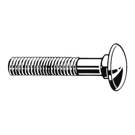Zoro Select B08305.037.0800 Carriage Bolt,3/8-16,8In,Lcs,Zinc,Pk110