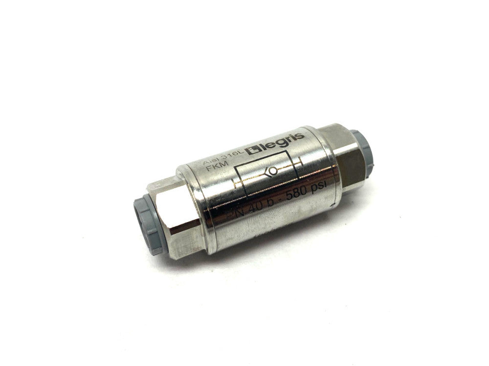 Legris Dixon 48951414 Uni-Directional Check Valve 1/4" NPT Female Ends 316 SS