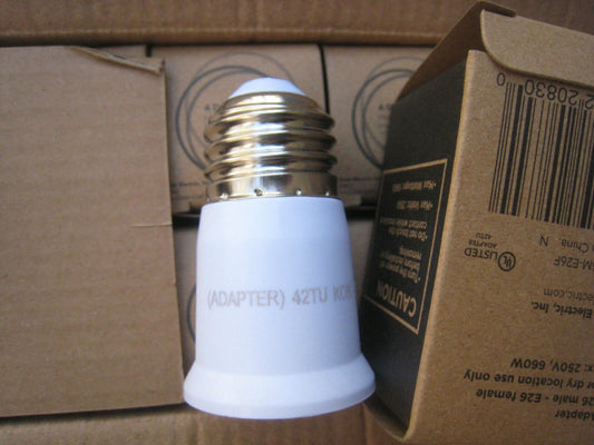 2 yes 2 KOBI KA-E26M-E26F  U.L. Listed Socket Extenders for LED Bulb White