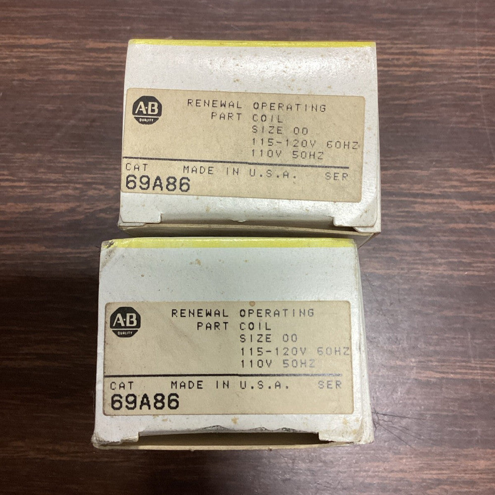 ALLEN BRADLEY 69A86 COIL 115-120V Lot Of 2 F94
