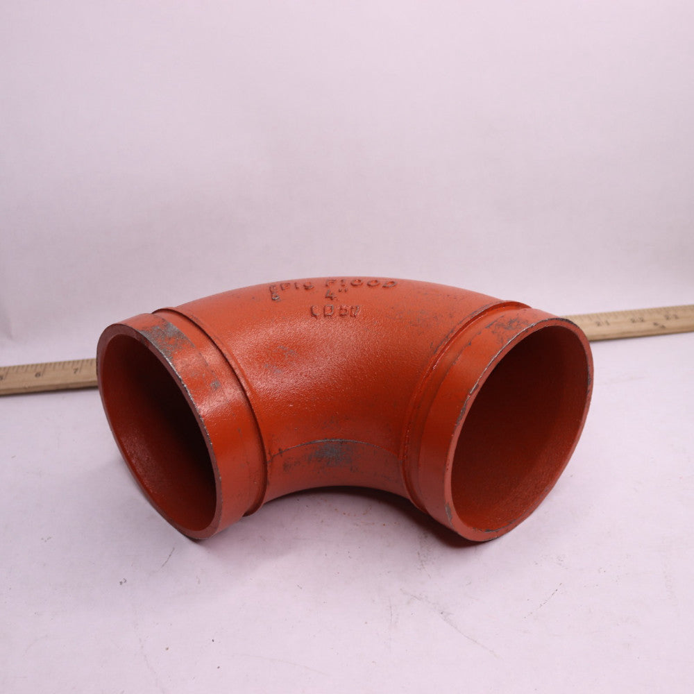 GemLock Grooved Drain Elbow 90 Degree 300 PSI 4" x 1"