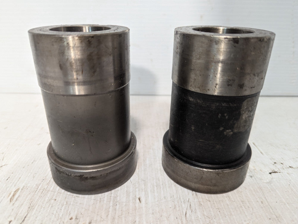 Lot of 2 Sleeve Bushings, 4" Length, 2.8" OD (widest)