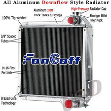 4 Row 70mm Radiator for Case Backhoe 570 580SSL 590SL 4300 P85 234882A1 234876A1