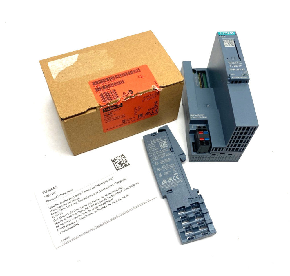 Siemens 6ES7 155-6AU00-0CN0 SIMATIC ET 200SP Interface Module IM155-6PN HF