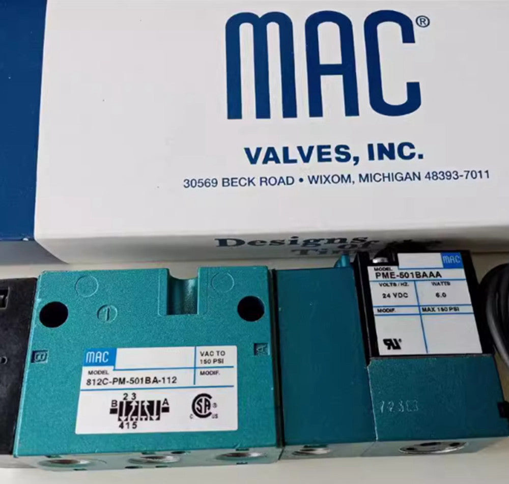 One Brand New MAC 812C-PM-501BA-112 solenoid valve