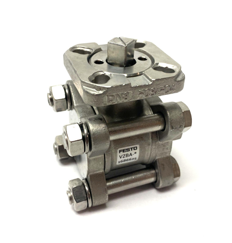 Festo VZBA-1/4"-GG-63-T-22-F0304-V4V4T Mechanical Ball Valve 2-Way 1686625