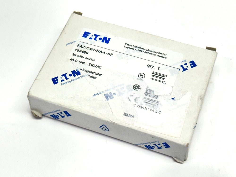 Eaton FAZ-C4/1-NA-L-SP Circuit Breaker 1-Pole 4A 195466