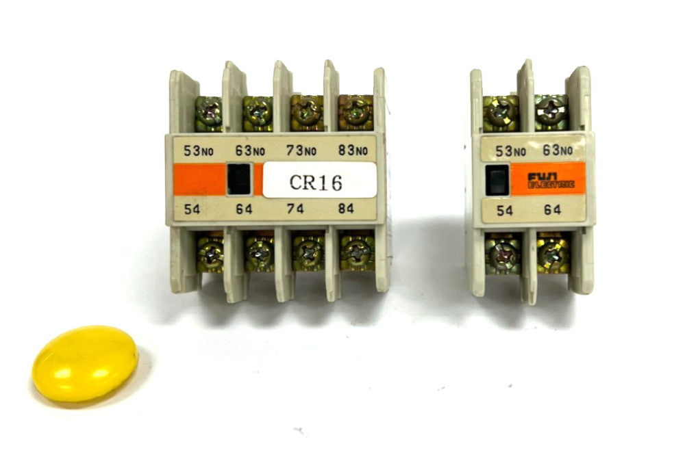ASSORTMENT OF FUJI SZ-A40 & SZ-A20 AUXILIARY CONTACTOR BLOCKS LOT OF 2