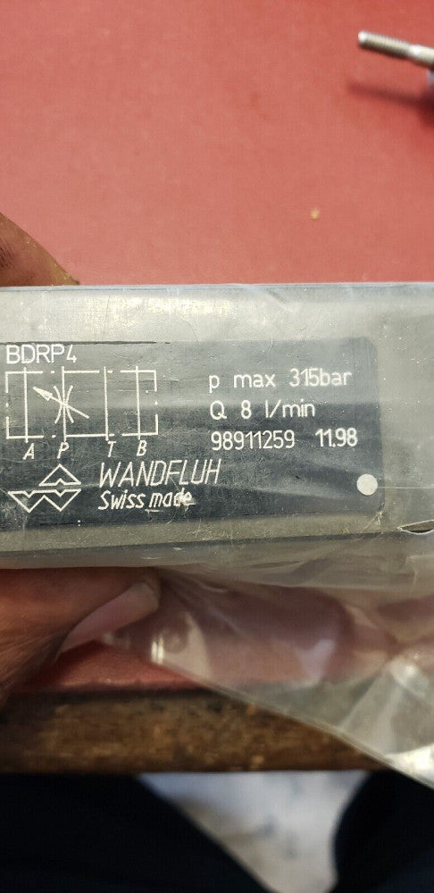 Wandfluh 98911259 bdrp4 hydraulic hand valve  ( g2-4a)