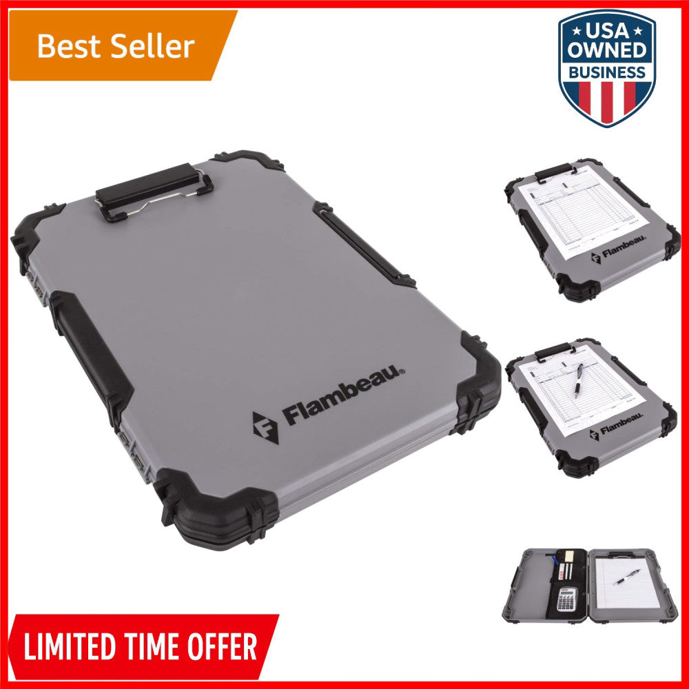 Contractor Clipboard Plastic 16x11.5 inch Letter with Storage and Pen Pouch