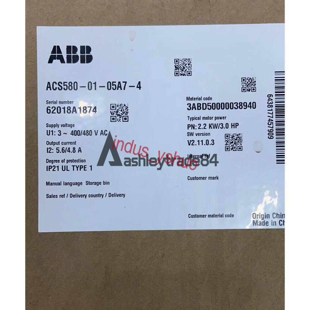 1PCS NEW ABB ACS580-01-05A7-4 Inverter 380V/2.2KW