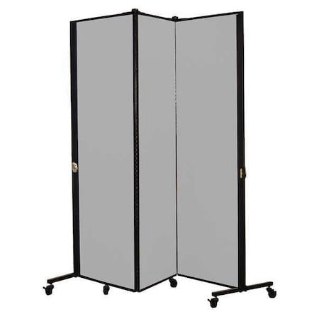 Screenflex Hkdl603-Vg Portable Room Divider,5Ft 9In W,Granite