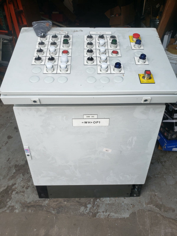 RITTAL CUSTOM CONTROL PANEL SYSTEM 24V DC, WH+OP1, WITH KEYS, FREE SHI ...