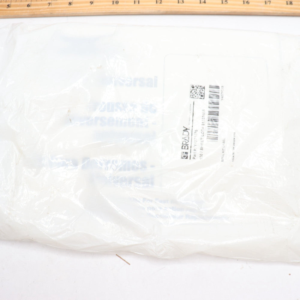 (100-Pk) Brady Spill Kit Label Condor Y4071075