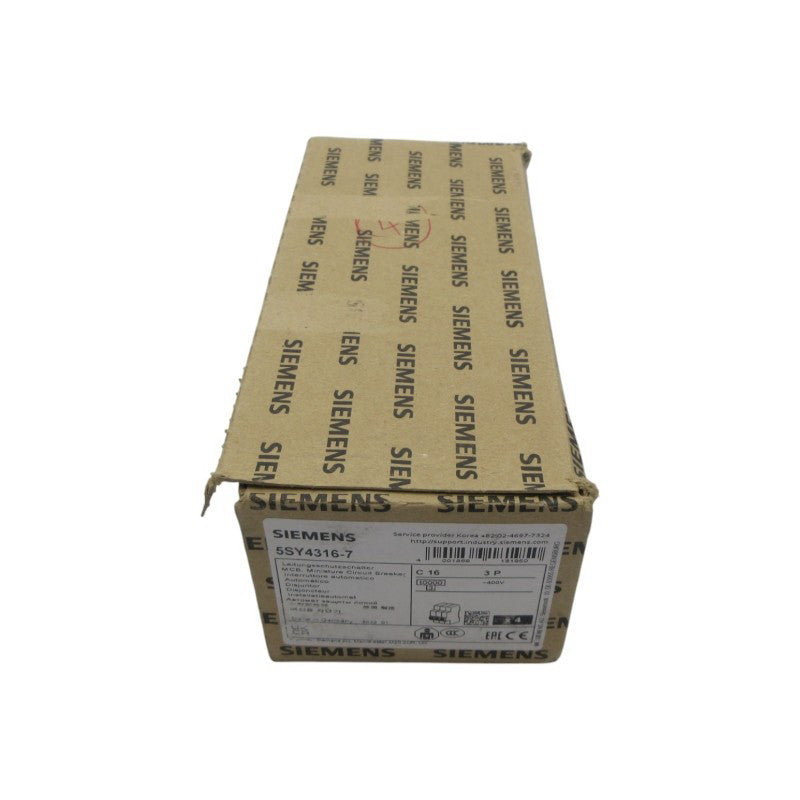 SIEMENS 5SY4316-7 400V 16A (PKG OF 12) NSMP