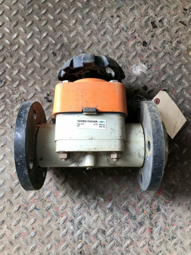 +GF+ Georg Fischer Type 317 Manual Polypropylene 2-1/2" Diaphragm Valve DN65