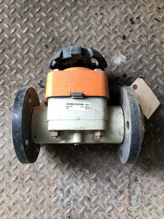 +GF+ Georg Fischer Type 317 Manual Polypropylene 2-1/2" Diaphragm Valve DN65