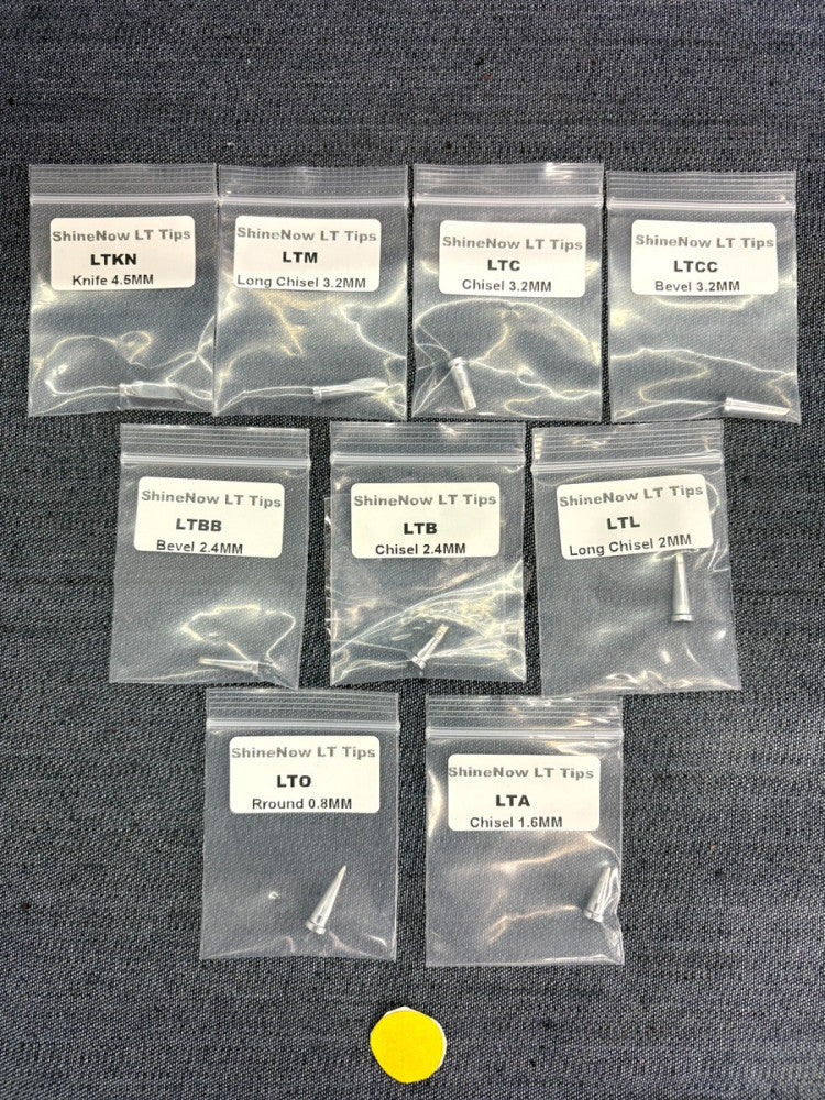 ASSORTED SHINE NOW LT TIPS SIZES 0.8MM-4.5MM LOT OF 9