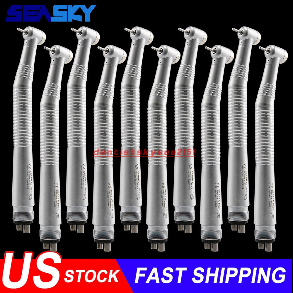10pcs NSK Style Dental High Speed Handpiece Push 4Hole SEASKY-04 Y1BA4