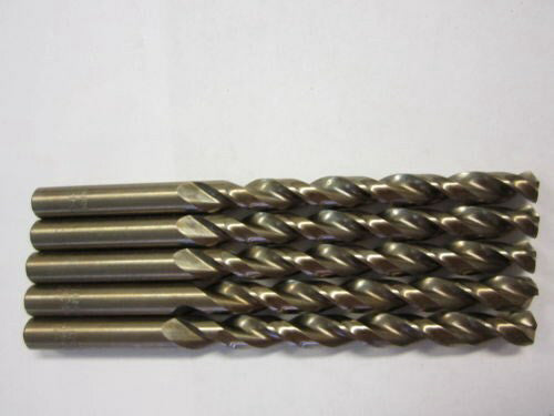 Cleveland (C16570) Cobalt Parabolic Flute Jobber Length Drill Bits - Lot Of 5 