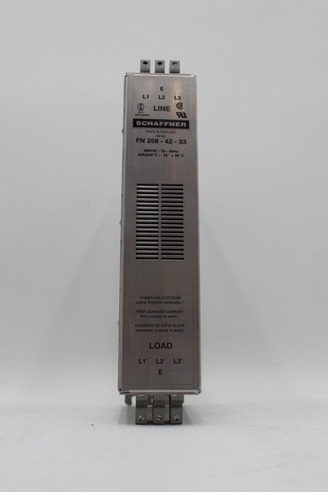 Schaffner FN 258-42-33 42 Amp RFI Power Line Filter