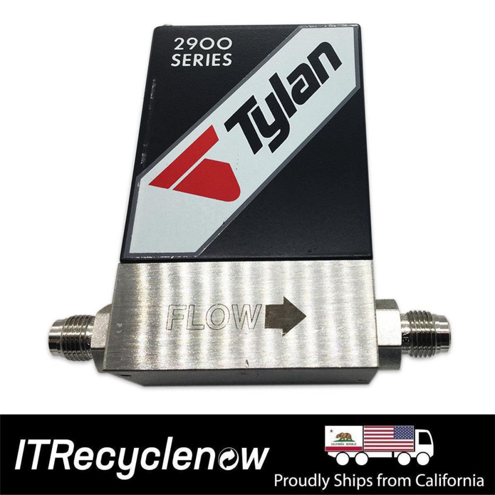 Tylan FC2900 4V Flow Controller Card Edge Connector Viton 1/4" VCR H2 300 SCCM