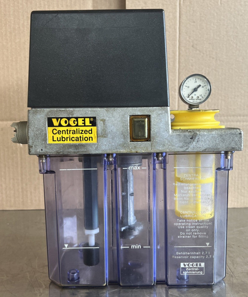 VOGEL Lube Tank 122 145 303 Nos Surplus. No Original Box. Storage Damaged. See