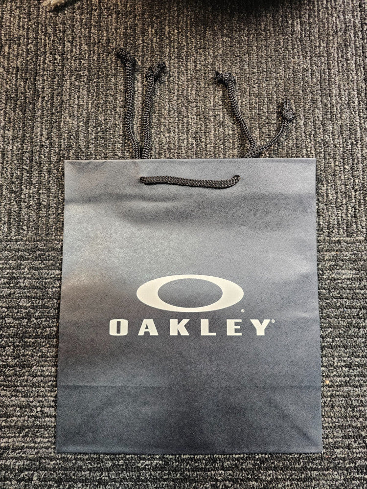 (QTY 10) Oakley Small Retail Paper Gift Bag 206-525-001, Black