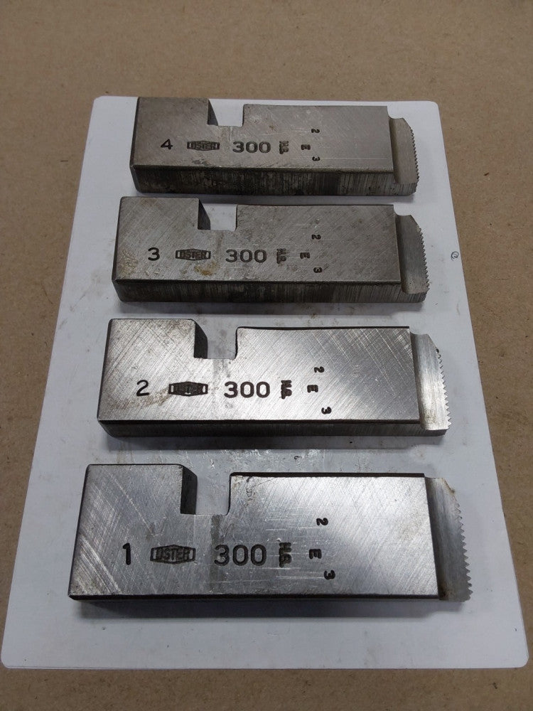 Oster 300 1-4 Die Set #1, 2, 3,4 12410, 7/16 & 20 NF, HIGH SPEED