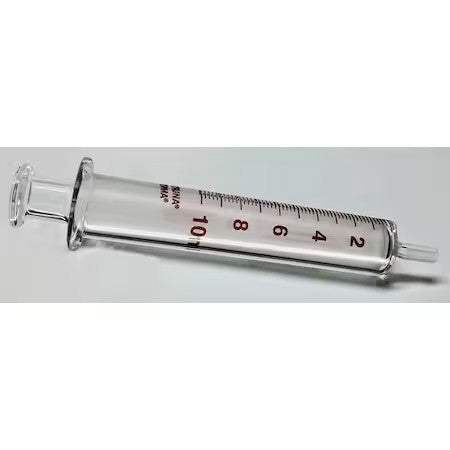 Fortuna 7.102-37 Reusable Glass Syringe,Glass Luer,10 Ml