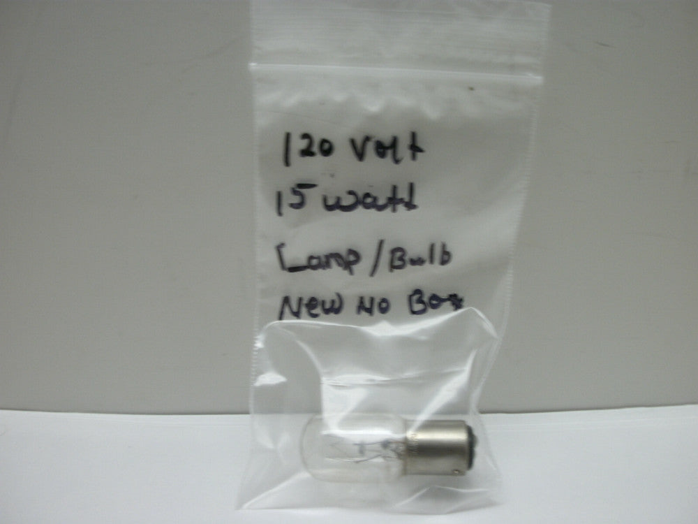 SYLVANIA 120V15W MINIATURE BULB DOUBLE CONTACT BAYONET NEW NO BOX