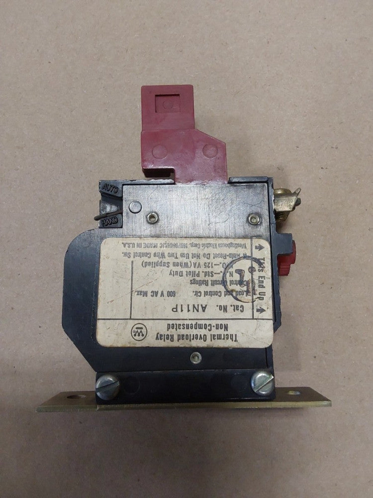 NEW Westinghouse AN11P THERMAL OVERLOAD RELAY 600VAC 