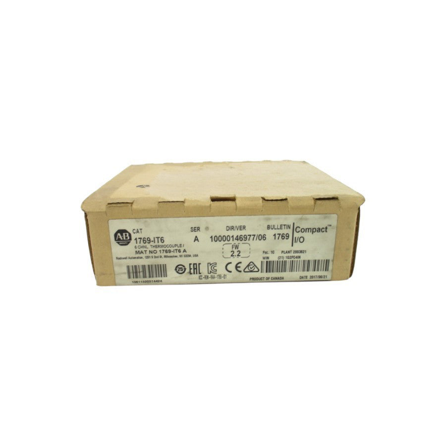 ALLEN BRADLEY 1769-IT6 SER. A F/W 2.2 DATE: 2017 NSFS