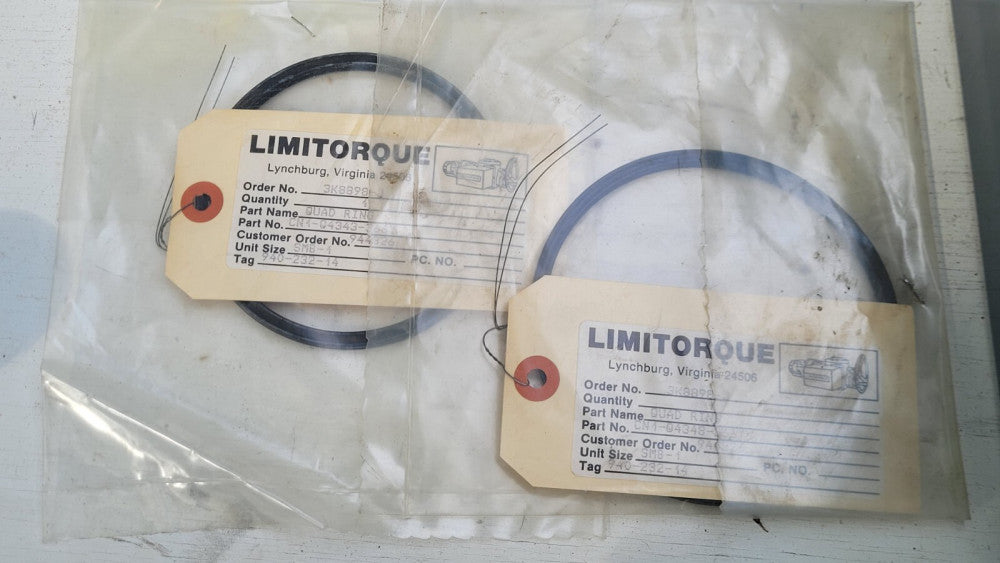 Lot of 2 Limitorque CN1-Q4343-3664 Quad Rings