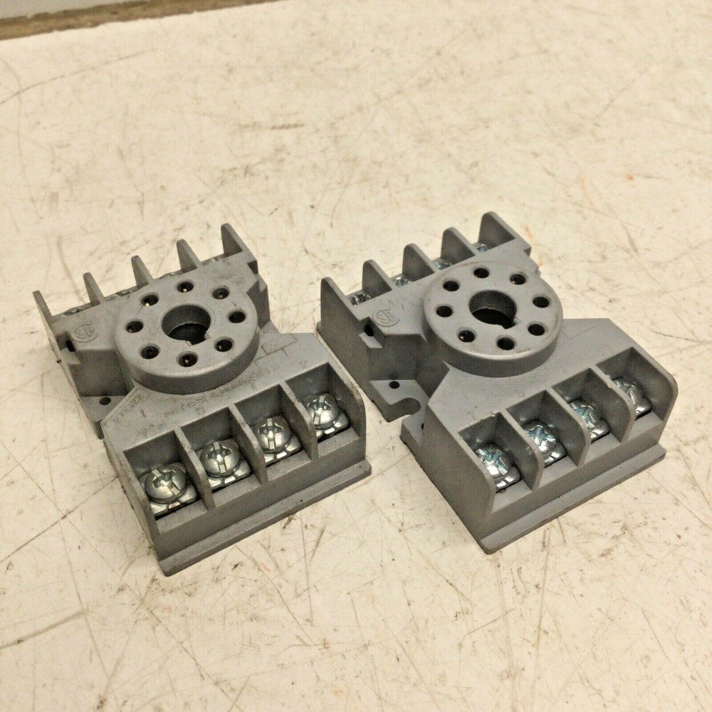 Potter & Brumfield 27E122 8 Pin Relay Socket, 10A 300V (LOT of 2)