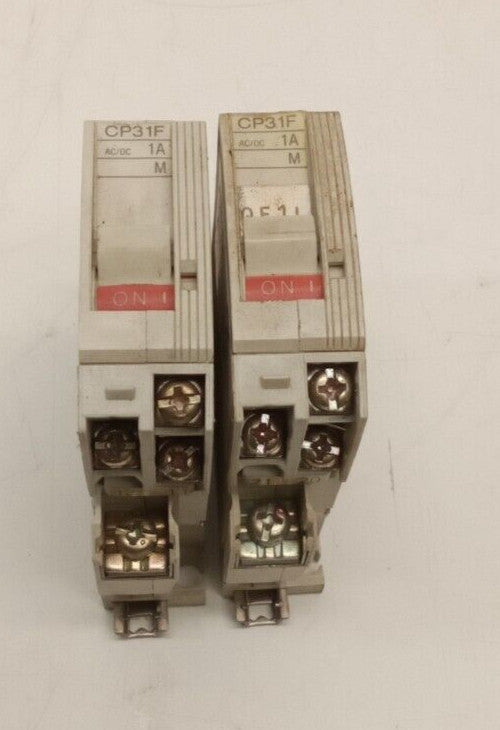 Fuji Electric CP31FM/1 1 Amp 250 V 1 Pole Circuit Protector (Lot of 2)