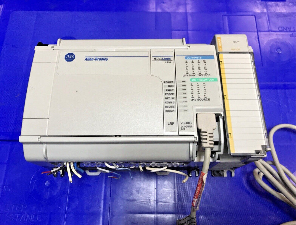 Allen Bradley 1764-LRP Processor ;1764-28BXB Base Unit; 1769-OF2; 1761-CBL-PM02