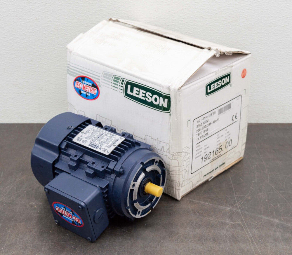 Leeson 192165.00 Electric Motor 1/2 HP 3360 Rpm 3-PH 208-280/345-480 V 71 Frame