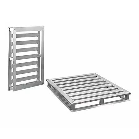 Zoro Select 50788 Aluminum Pallet, 48 In L, 48 In W, 5 1/4 In H, 4,000 Lb