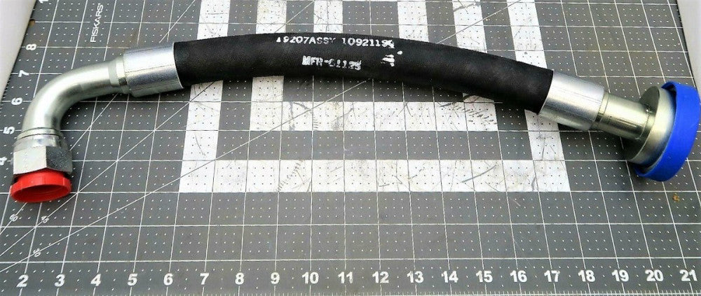 1” X 21” Wire Braid 1280psi Hydraulic Hose / 16AN Swivel Female Elbow [N4TP]