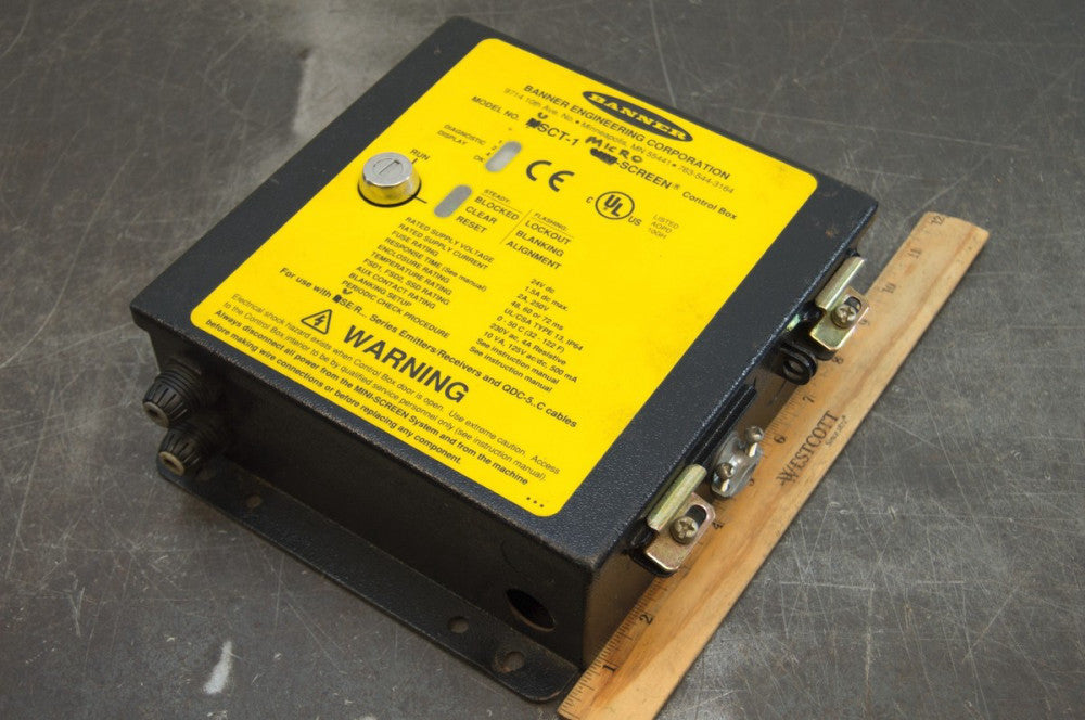 Banner USCT-1 MICRO-SCREEN Light Curtain Safety Control Box USAB-1 51887