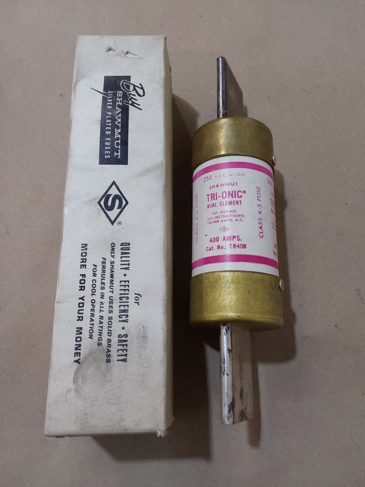 SHAWMUT TRI-ONIC TR400 Dual Element 400 Amp Fuse Class K5 250VAC