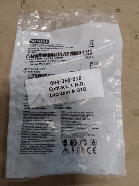 3SU1400-1AA10-3BA0 New SIEMENS Contact module 3SU14001AA103BA0