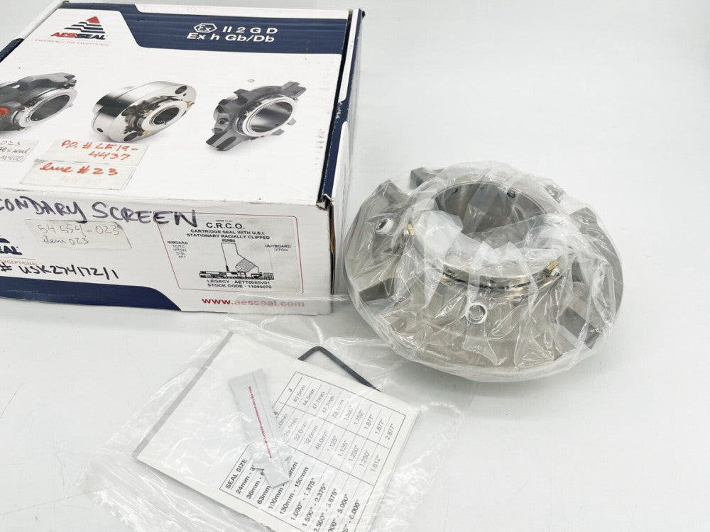 New AES Seal AETTT0085V01 Cartridge Seal w/ USI Stationary Radially Clipped 85mm