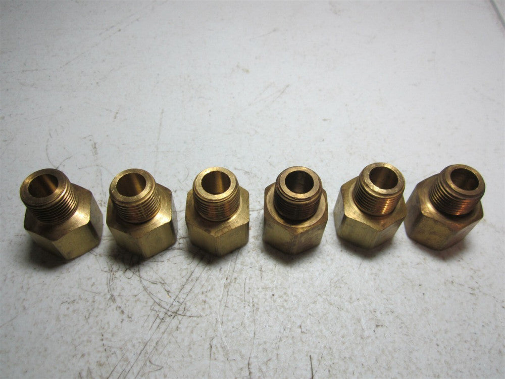 Coilhose Pneumatics (C0806) 1/2" FPT x 3/8" MPT Brass Hex Adapter - Pack of 6