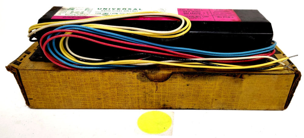 UNIVERSAL RAPID START BALLAST LAMPS (2)40W & (2) 35W 277V 60HZ 443-L